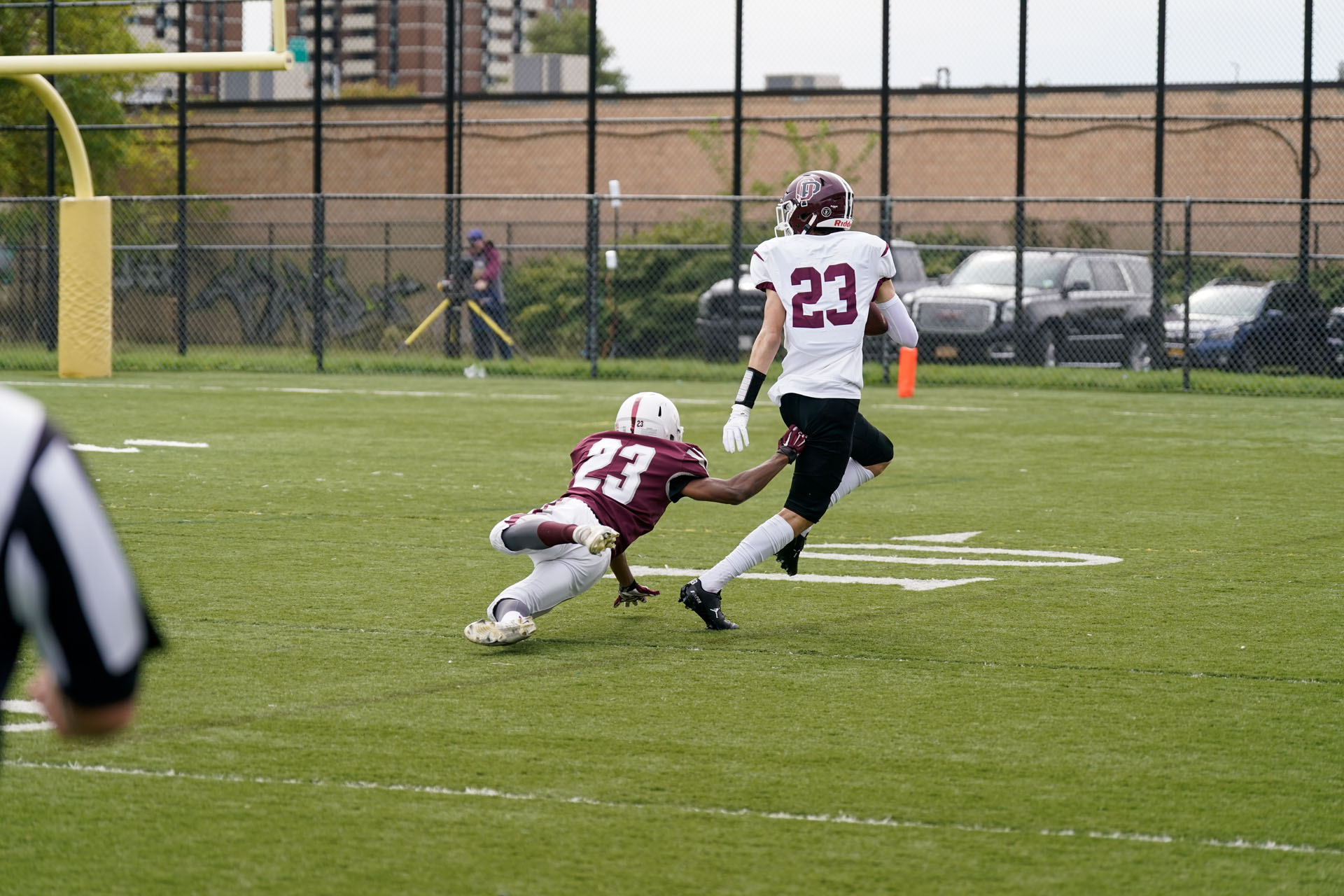 With the catch, Evans run into the Endzone With the catch, Evans run into the Endzone