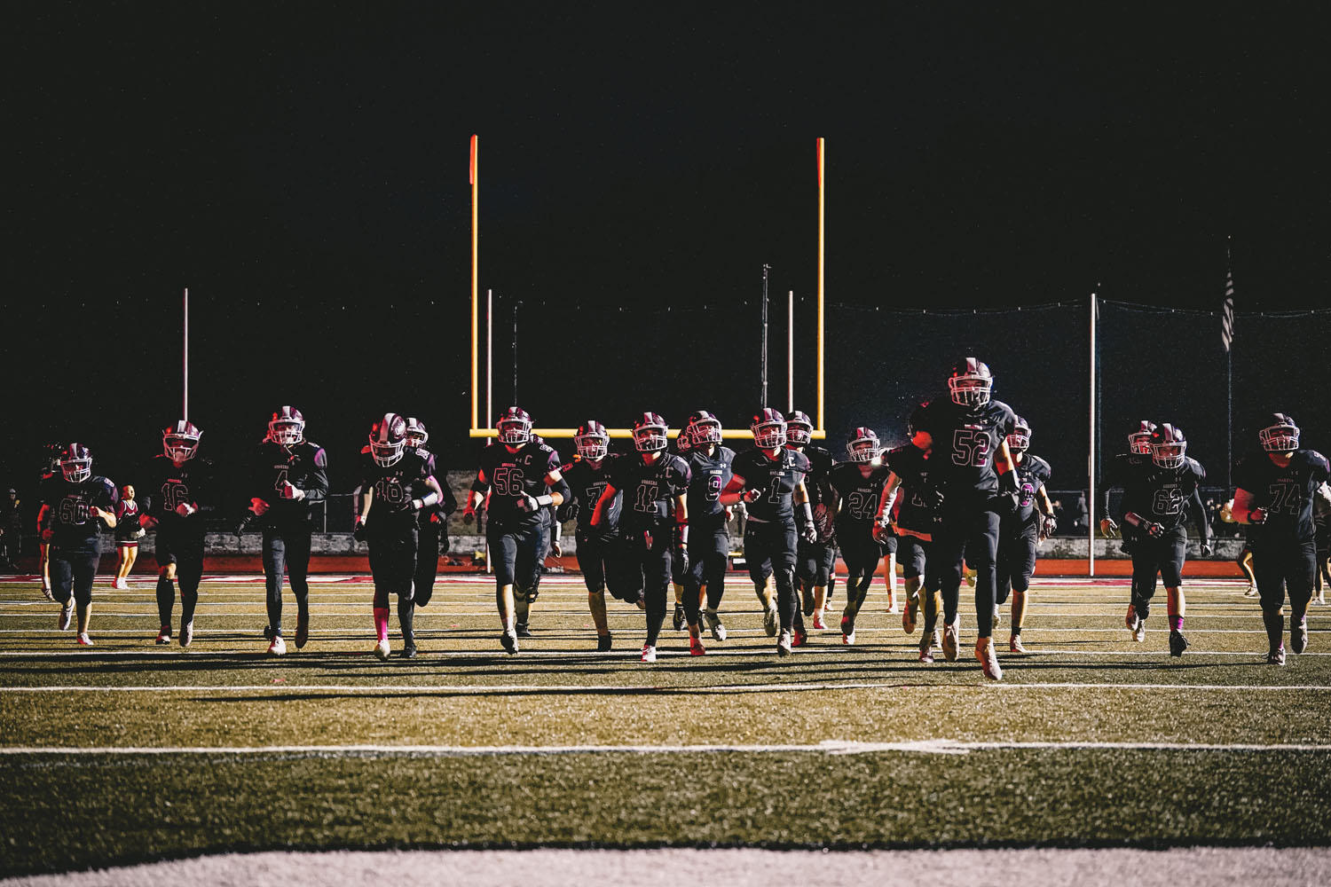 Orchard Park hitting the field against Jamestown Orchard Park hitting the field against Jamestown