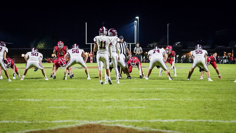 Looking over the offense Looking over the offense