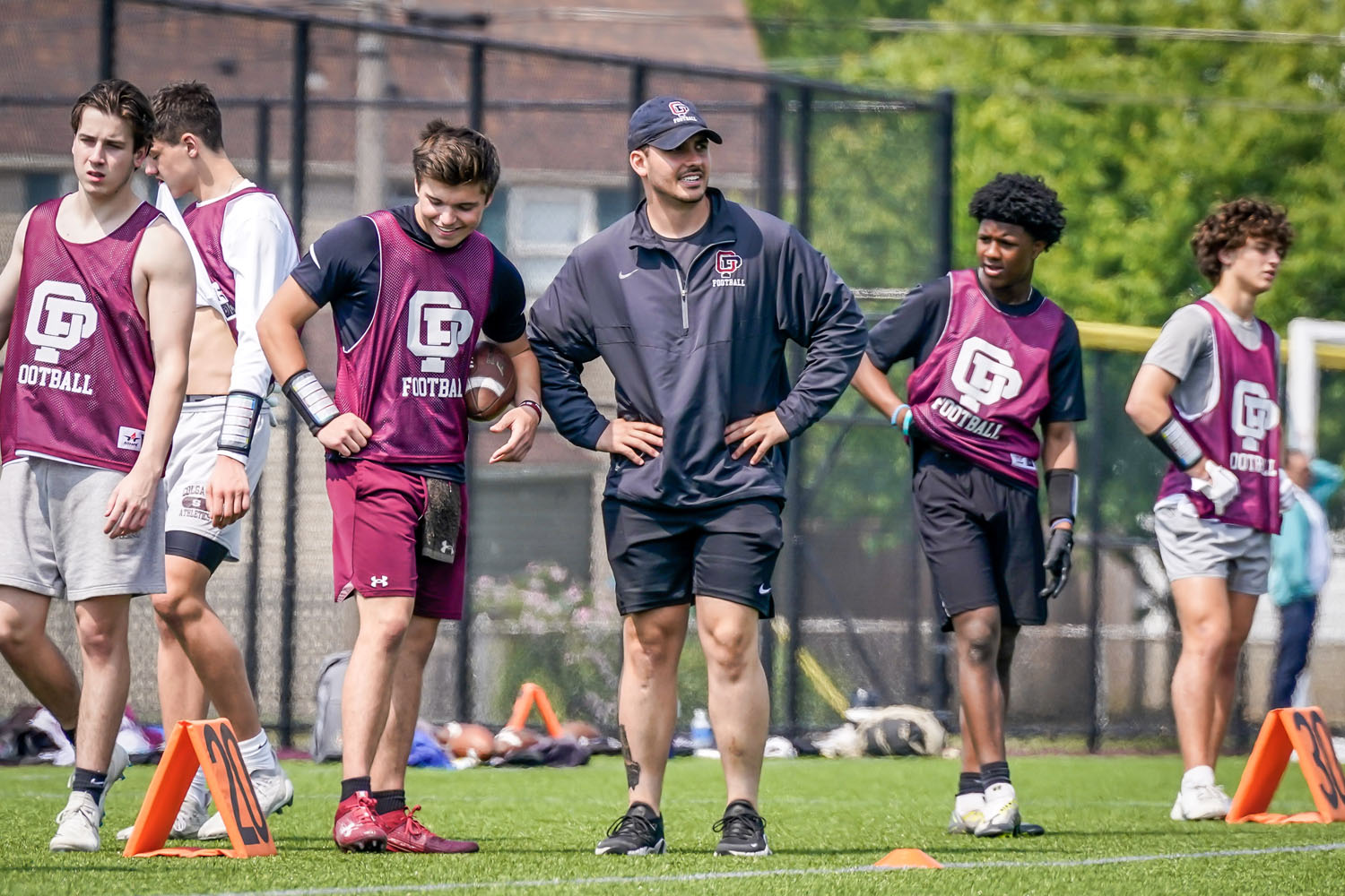 Coach along with the players