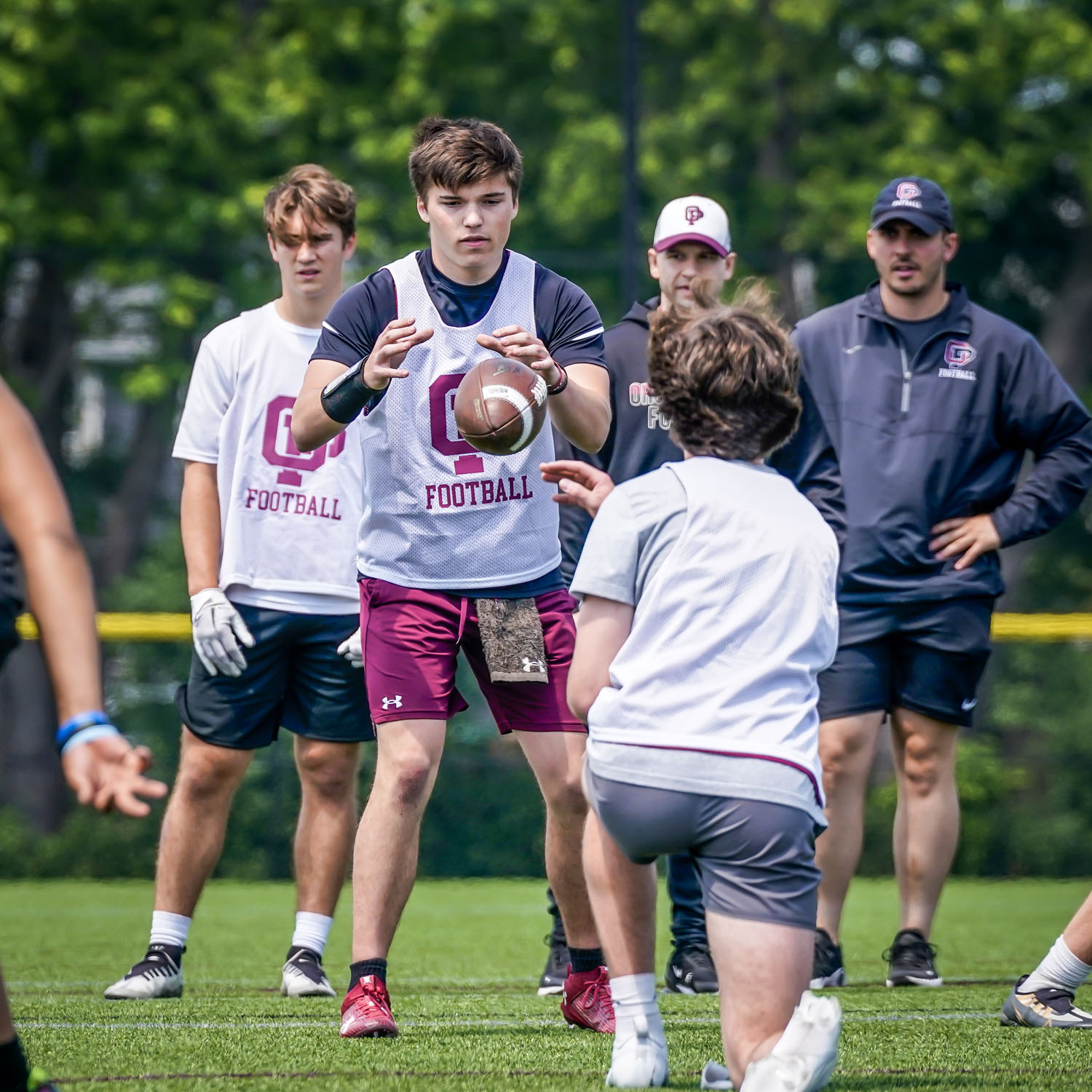 QB takes the snap