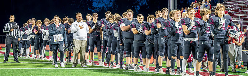 Orchard Park Quakers Football ready for the game Orchard Park Quakers Football ready for the game