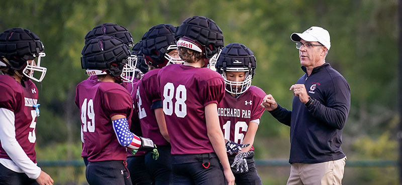 OP Coach talking to the players