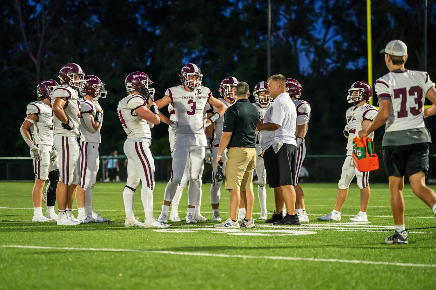 The coaches giving out instructions The coaches giving out instructions
