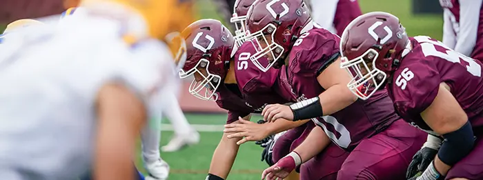 OLine ready for the play OLine ready for the play