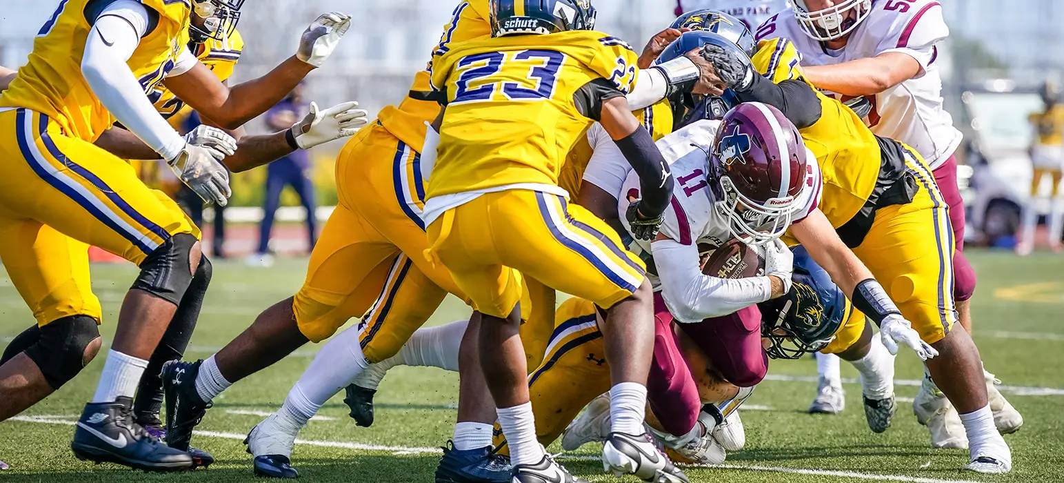 NF making the tackle against OP