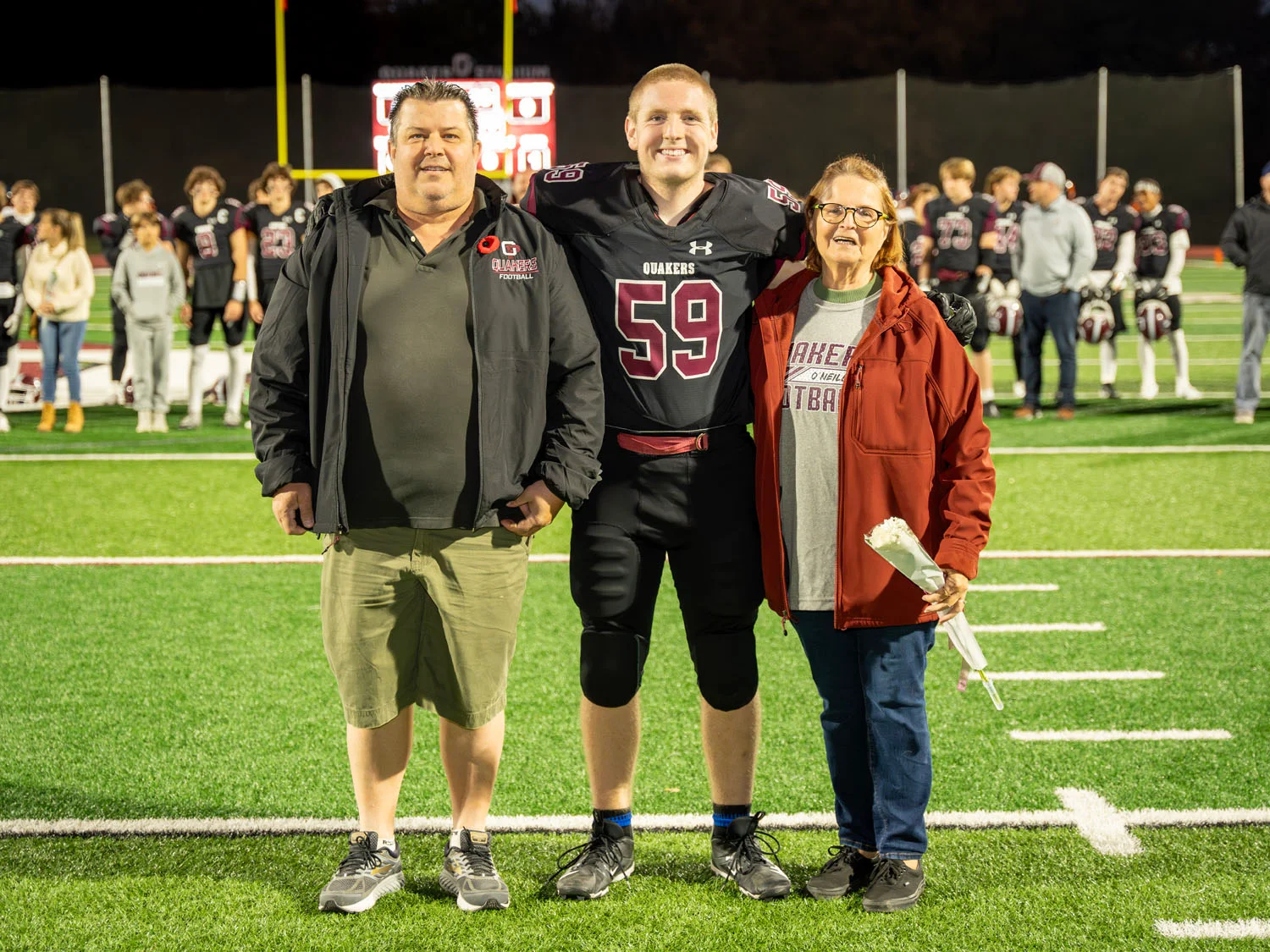 O'Neill Family on Senior Night