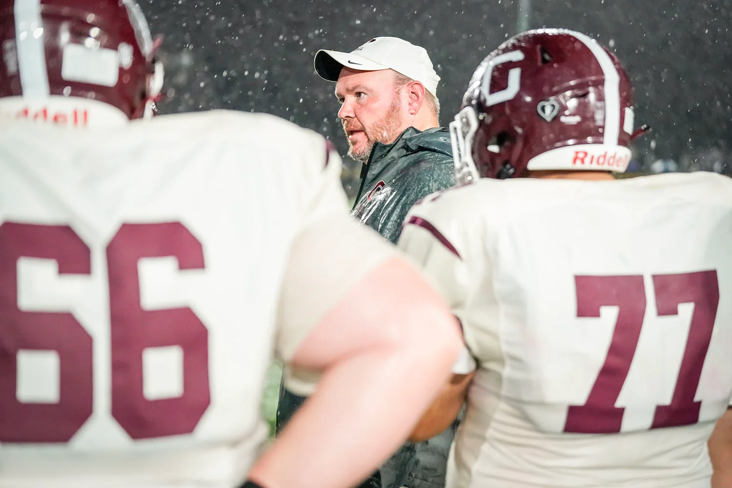 Coach on the sidelines coaching the team Coach on the sidelines coaching the team