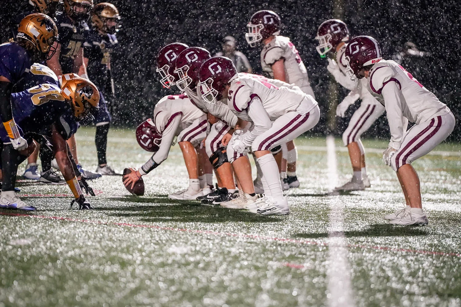Field Goal Unit set and ready Field Goal Unit set and ready