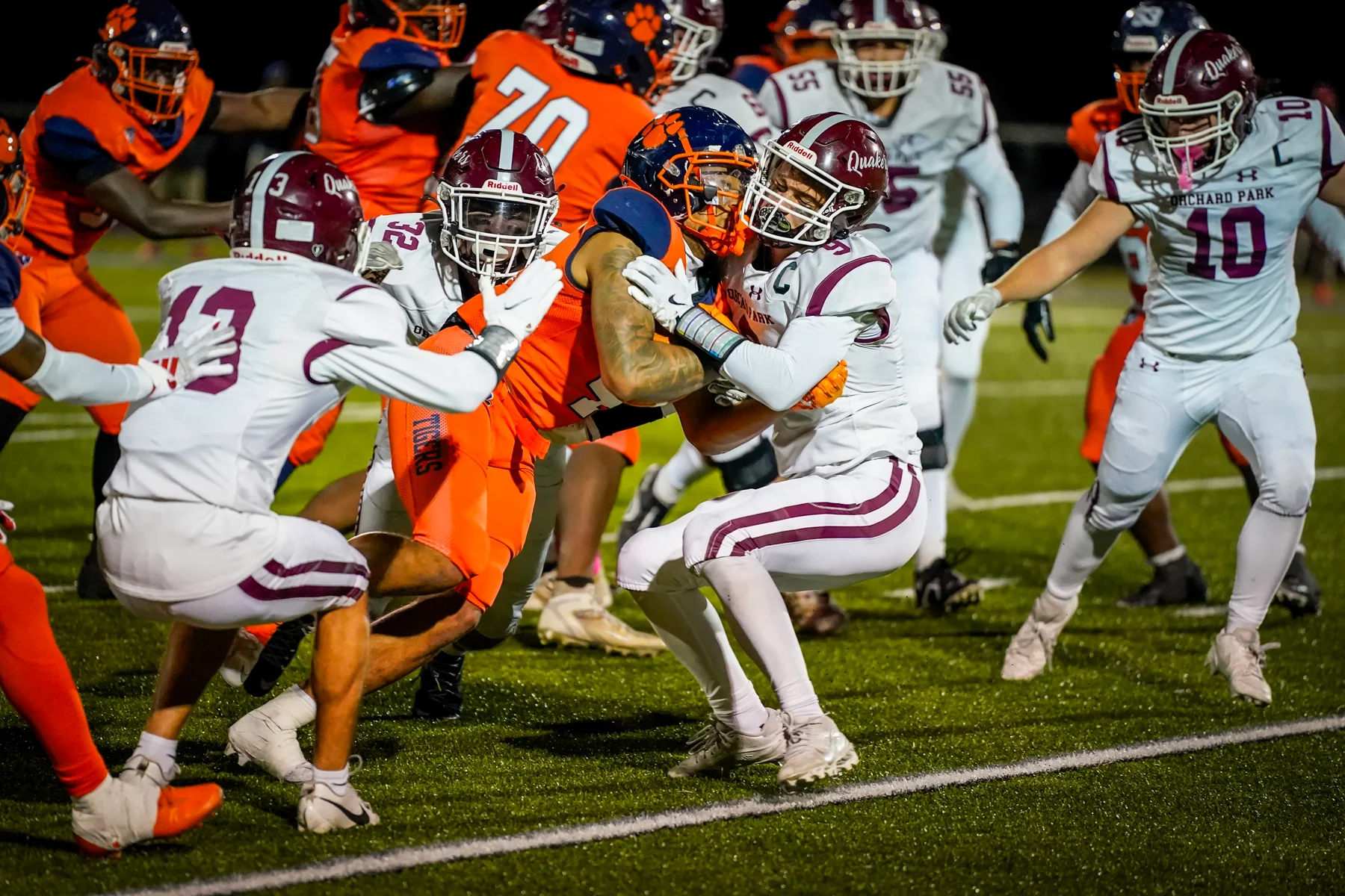 Gang tackle against Bennett