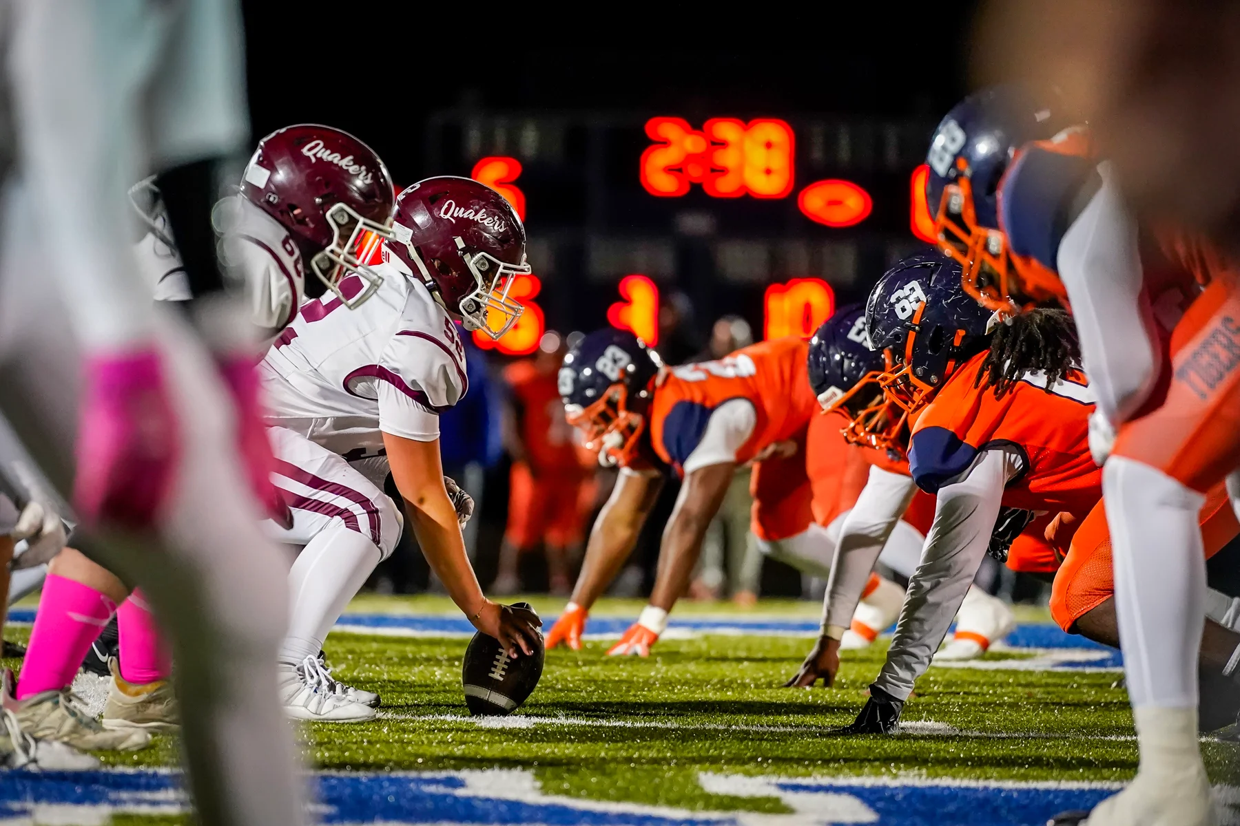 Both sides of the line set