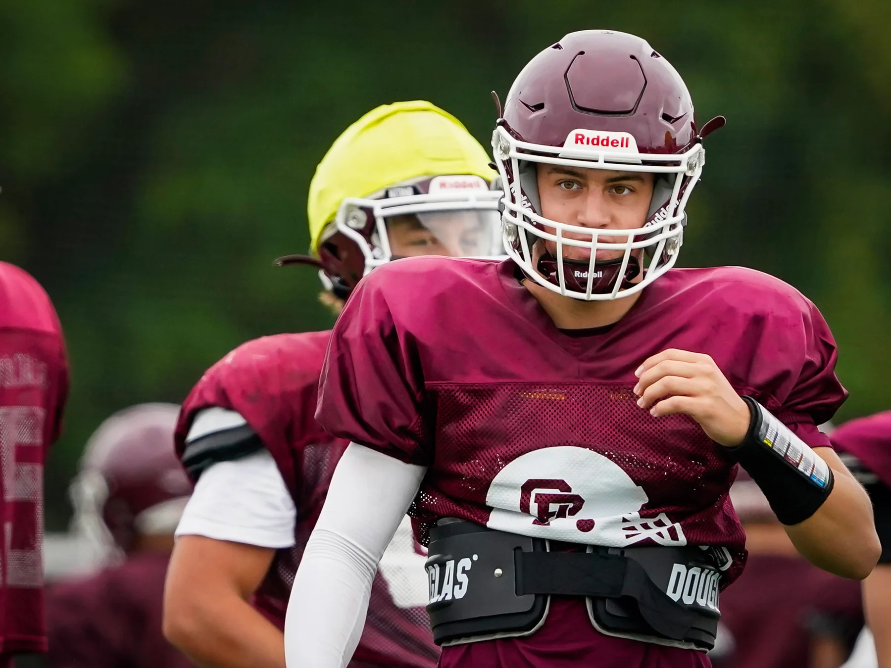 Orchard Park Player focused