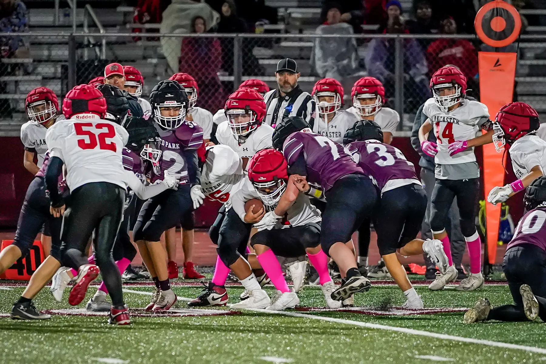 Quakers making the tackle