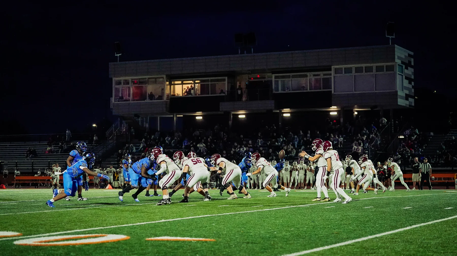 OP offense snapping the ball