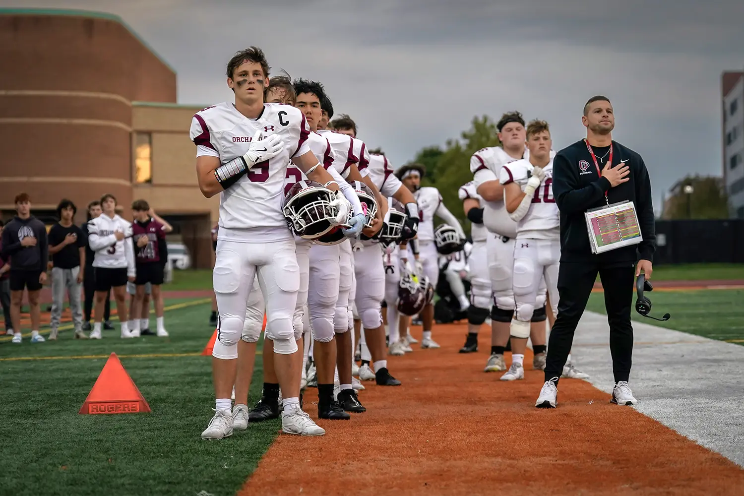 OP during the National Anthem