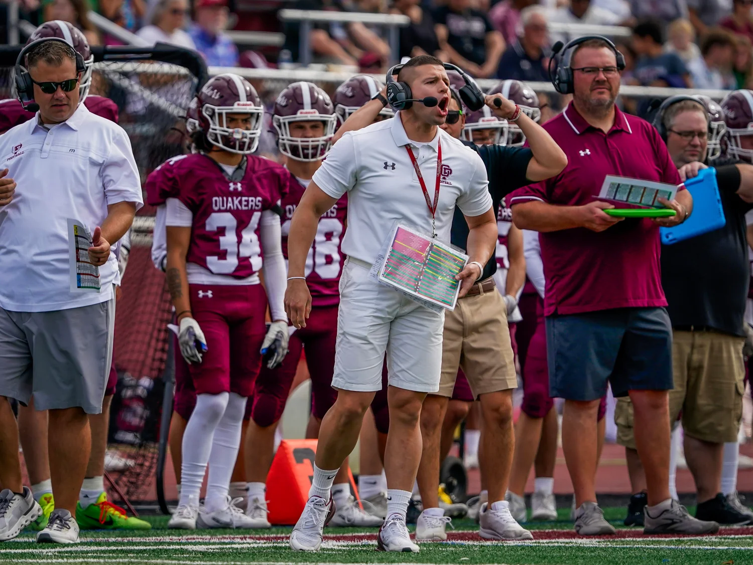 Coach giving instructions