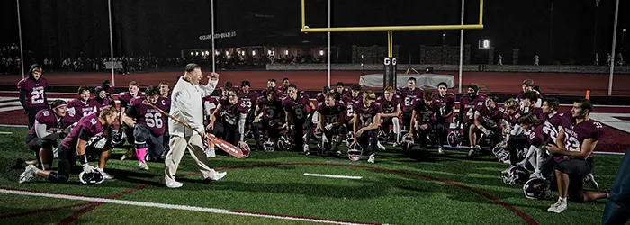 Orchard Park Quaker Post Game celebration