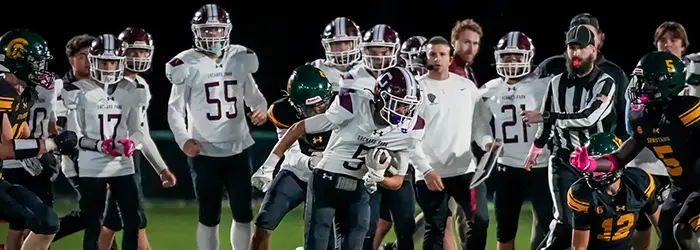 OP ball carrier fighting for yards